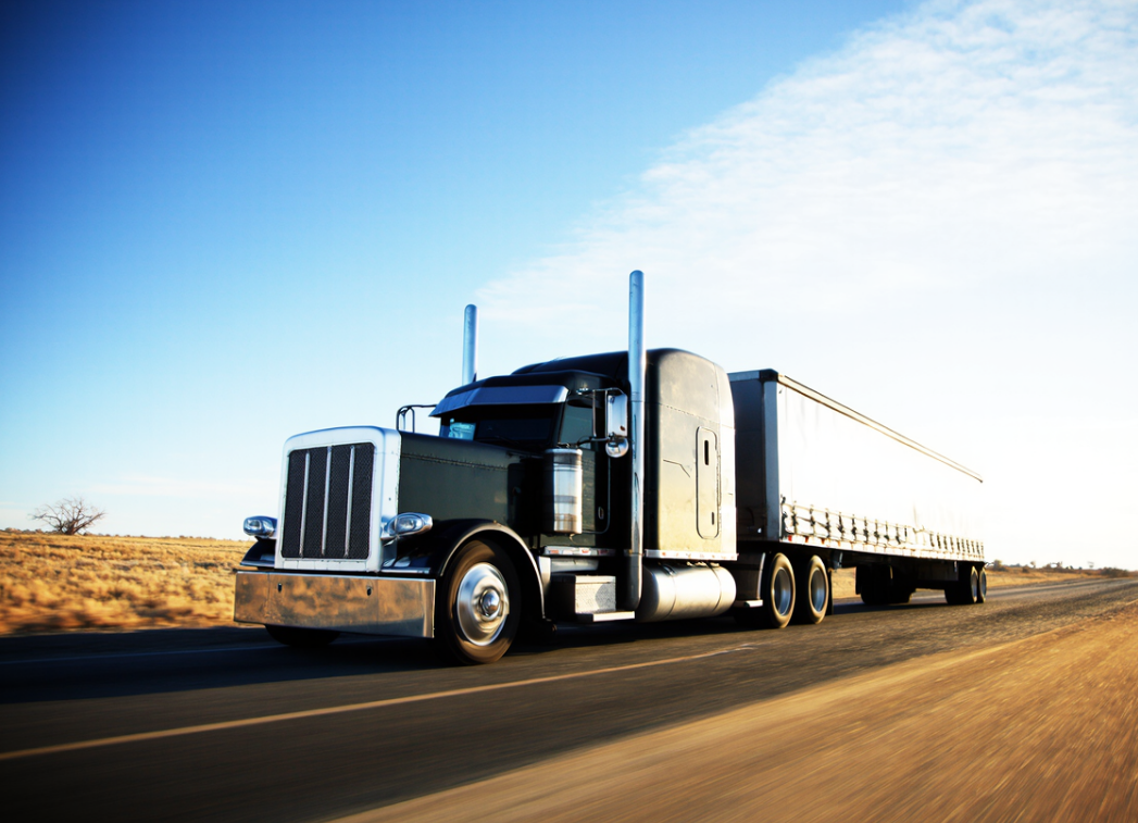 Trucks on highway