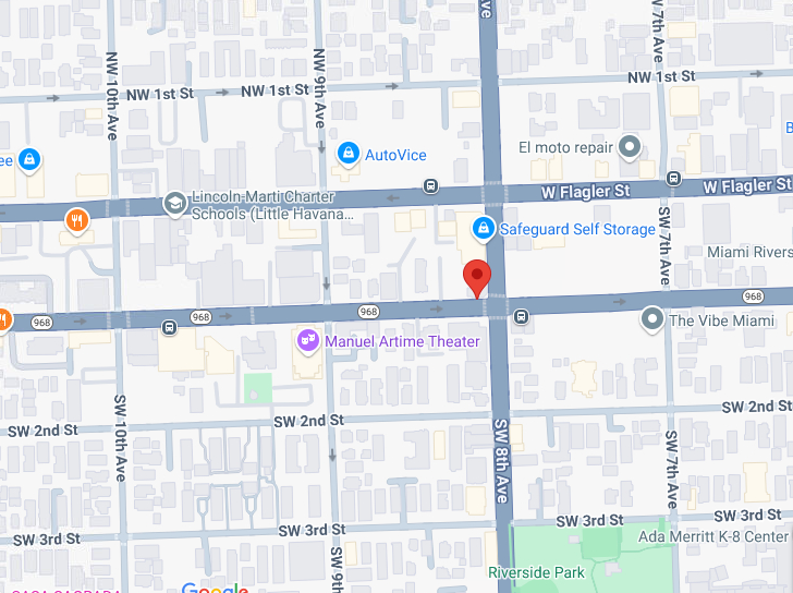 Map of Miami, FL